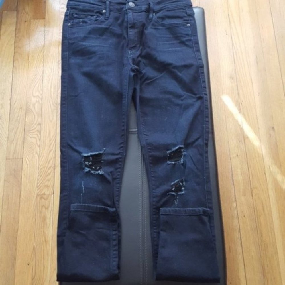 Black Orchid Amber Zipper Ankle Skinny Jeans 27 EUC